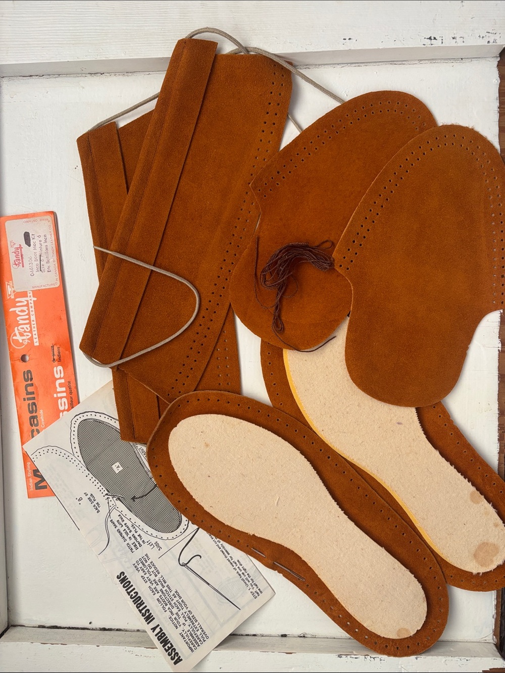 Ungendered Moccasin Kit in Chestnut Brown leather